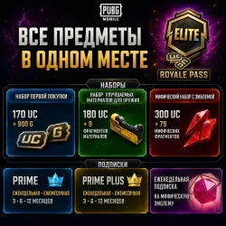 ПАБГ MOBILE | Наборы, подписки и Royale Pass | ПОПОЛНЕНИЕ ПО ID