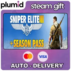 Sniper Elite 3 + Season Pass Steam Gift / Russia + WORLD / AUTO