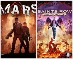 XBOX 360 |162| Mars: War Logs + Saints Row: Gat Out of Hell | Transfer