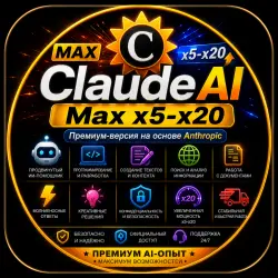 Claude AI MAX x5–x20 Anthropic Premium |  • Security • 24/7 support.