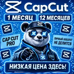 CapCut Pro |1–3-6-12 мес | Частный аккаунт | Мгновенно