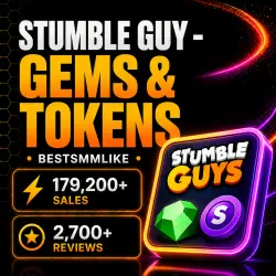 Stumble Guy Gems and Tokens / 24/7 Auto-Issue / Any Region