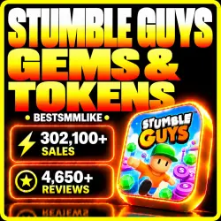 Stumble Guy Gems and Tokens / 24/7 Auto-Issue / Any Region