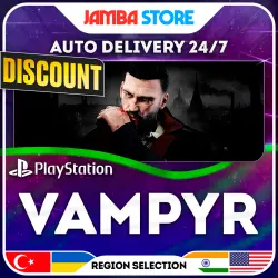 Vampyr · PS4 · TR/UA/IN/US · AUTO 24/7 · DISCOUNT 16.07