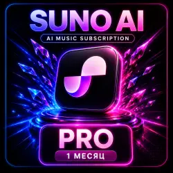 SUNO AI PRO | 1 МЕСЯЦ | БЕЗ ВХОДА | МГНОВЕННО