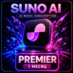 SUNO AI PREMIER | 1 МЕСЯЦ | БЕЗ ВХОДА | МГНОВЕННО