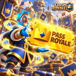 NEW PASS ROYALE → DIAMOND PASS → CLASH ROYALE → ANY REGION