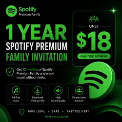 Spotify Premium Family Plan Slot | 12 Months (1 Year)