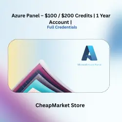 Azure Panel – $100 / $200 Credits | 1 Year Account | Full Credentials