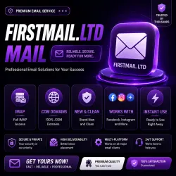 Firstmail.ltd Mail | IMAP | .COM Domains | New & Clean | For Facebook, Instagram & More a