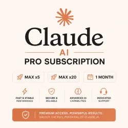 Claude AI | PRO Subscription | MAX x5 / MAX x20 | 1 Month Access |
