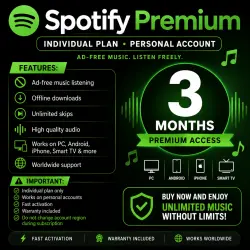 Spotify Premium Individual – 3 Months | Personal Account | Worldwide Access