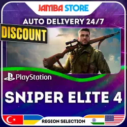 Sniper Elite 4 · PS4 · TR/UA/IN/PL/US · AUTO 24/7 · DISCOUNT 27.08