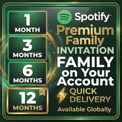 Spotify Premium Family Invite | 1, 3, 6 & 12 Months | Available in Russia