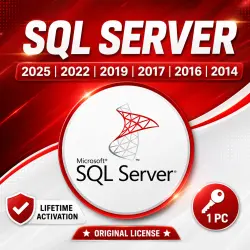 Microsoft SQL Server Standard / Enterprise 2025/2022/2019/2017/2016/2014 (Lifetime)