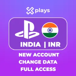 NEW ACCOUNT - INDIA | PLAYSTATION PS4/PS5 | DATA CHANGE | CURRENCY INR