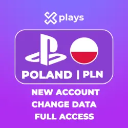 NEW ACCOUNT - POLAND | PLAYSTATION PS4/PS5 | DATA CHANGE | CURRENCY: PLN