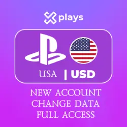 NEW ACCOUNT - USA | PLAYSTATION PS4/PS5 | DATA CHANGE | CURRENCY USD