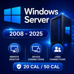 Windows Server 2008-2025 RDS User/Device 50/20 CAL