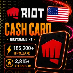 Riot Cash Card США - 15 USD - 100 USD