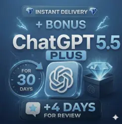 AUTO-RELEASE ChatGPT 5 Plus FOR 30 DAYS +4 DAYS PER REVIEW