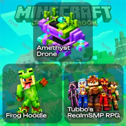 3 Codes | Frog Hoodie + Tubbo's Realm SMP RPG + Amethyst Drone | Java/Bedrock | Auto-Get