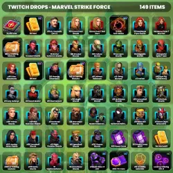 MARVEL Strike Force Twitch Drops 149 items