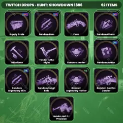Hunt Showdown 1896 Twitch Drops 92 items