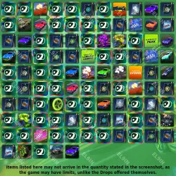 Rocket League Twitch Drops 104 items