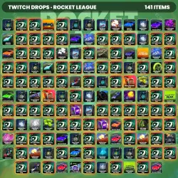 Rocket League Twitch Drops 141 items
