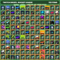 Rocket League Twitch Drops 132 items