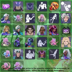 Marvel Rivals Твич Дропсы 32 предметов