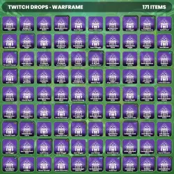 Warframe Twitch Drops 171 items