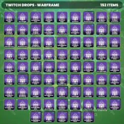 Warframe Twitch Drops 152 items
