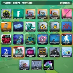 Fortnite Twitch Drops 29 items