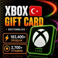 Xbox Live Подарочная карта · Турция 25/50/100/300 TL