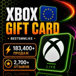 Xbox Gift Card (Европа) 5–100 EUR | Код пополнения Xbox