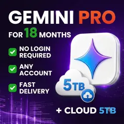 Gemini AI PRO | 18 MONTH | Google Drive 5TB | NO ENTRY | IN 1 MINUTE