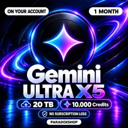 Google AI Ultra 5x: Gemini 3.5 Flash, Antigravity | SUBSCRIPTION | 1M | RENEWAL