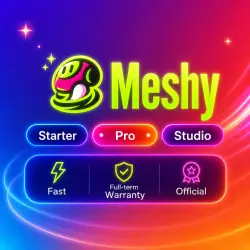 Meshy AI Starter/Pro/Premium/Studio 1-3-12M | Upgrade/Renewal | Warranty