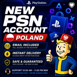 Account Polish account PlayStation PS4 PS5 Poland