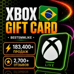 Xbox Live Gift Card 5-200 BR $ (Brazil)