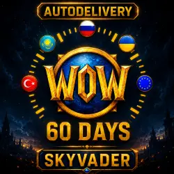 WORLD OF WARCRAFT — 60-DAY TIME CARD | RUSSIA / EUROPE | INSTANT DELIVERY
