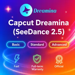Capcut Dreamina (SeeDance 2.5) Basic/Standard/Advanced 1-12M Subscription | Upgrade | + Warranty