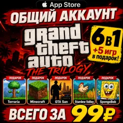 Grand Theft Auto Trilogy ios iPhone iPad AppStore Account 6-in-1