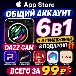 Dazz Cam Vintage Camera PRO iOS iPhone iPad AppStore Account 6-в-1