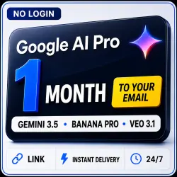 Gemini Pro 1 Month | No Login Required | Google AI Pro | 5TB | Your Account
