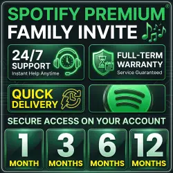 Spotify Premium Individual Slot | 1, 3, 6 & 12 Months Available | Instant Access