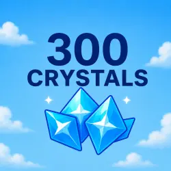 300 CRYSTALS – x2 ON FIRST TOP-UP