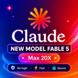 Claude Max 20x Fable 5 Subscription | 1 Month | SAF.E | WARRANT.Y | FAS.T | PRIVATE